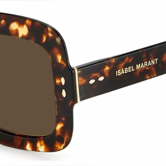 New! Isabel Marant IM0074/G/S 00867 Tortoise Shell Square Sunglasses, Authentic main image 6